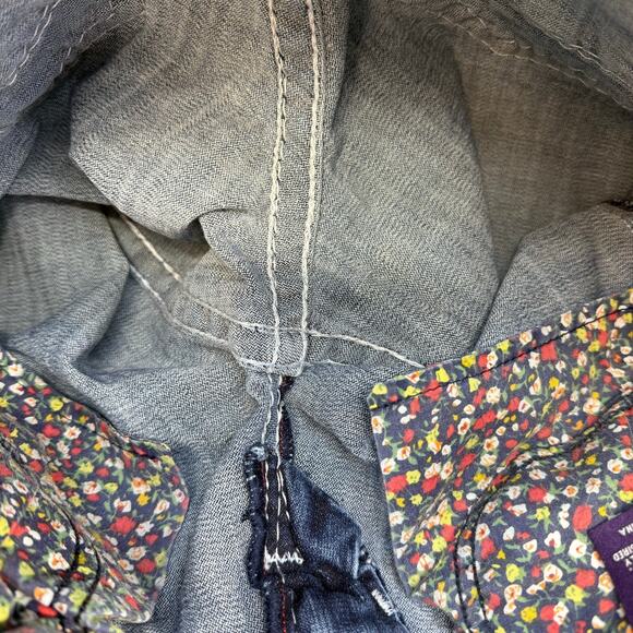 EUC Vigoss Womens Blue Jeans 5/28 Bootcut Western Embroidered Casual Biker Logo - Picture 7 of 12